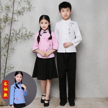 宝宝民ww风学生装五kt装(小)学生运动会合唱朗诵中国风演出服装