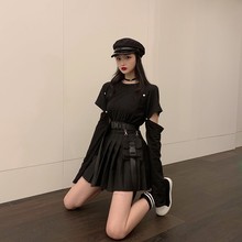 蹦迪酒wz主播服装直zb同式网红夜店性感减龄套装裙子两件套冬