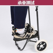 拖车买xj包手拉(小)车ii购物推车行李车家用拉杆折叠爬楼便携式