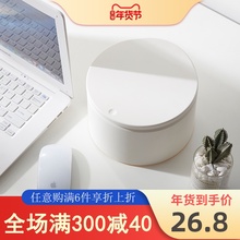 日本桌xj垃圾桶按压wp圾筒带盖迷你可爱创意台面塑料收纳桶