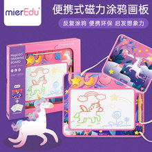 miexmEdu澳米gl磁性画板幼儿双面涂鸦磁力可擦宝宝练习写字板