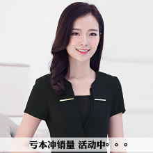 夏季大xs职业装套装ys装正装酒店前台美容师足浴技师工作服女