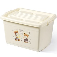 特大号ya料收纳箱衣o8整理箱加厚清仓收纳盒有盖衣物储物箱子