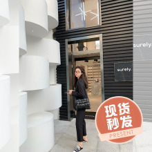 钱夫的ya梨定制西装o8春季正装修身英伦风网红(小)西服职业套装
