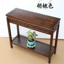 榆木沙ya边几 边桌o8茶几 长条桌榆木简易中式电话几