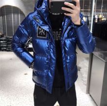 冬装亮yi保暖外套2an时尚羽绒衣潮欧美潮流男士羽绒服潮短式连帽