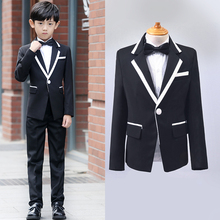 宝宝西yo礼服男套装ji大童走秀花童礼服男童(小)西服宝宝三件套