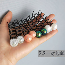 螺旋夹ys姐丸子头法fy发量少网红u型夹盘发神器簪子