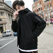 外套男yt秋季201ua韩款潮流ins青少年加绒厚上衣服秋冬装夹克