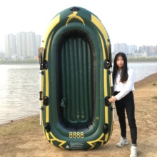 橡皮艇yt厚钓鱼船皮qb的气垫船耐磨充气船三的皮艇四的漂流船