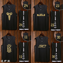 新式詹yt斯套装男 qb科比球衣训练服街头比赛服定制