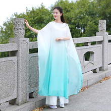 白色禅yt服装女套装qb仙女飘逸连衣裙宽松禅意长袍古琴茶禅服
