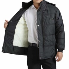 中老年yz衣男爷爷冬ke老年的棉袄老的羽绒服男装加厚爸爸棉服