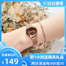 聚利时z6舰店正品简6q镜面时尚不锈钢手链表手表女学生JA-917