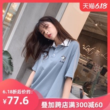 谜秀Pzglo连衣裙wg20夏装新式韩款宽松学生休闲(小)清新chic裙子潮
