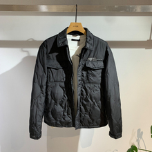 秋冬新zg男初冬修身wq士外套翻领羽绒服百搭羽绒衣