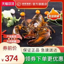 龙虾波zh顿鲜活特大si龙波斯顿海鲜水产大活虾650-750g