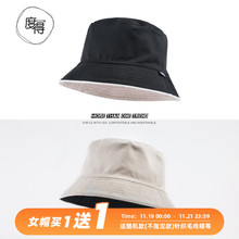 帽子女zh夏季韩款日ui遮阳帽学生百搭防晒帽盆帽纯色渔夫帽男