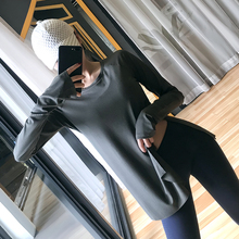 健身女zi宽松跑步罩kq运动t恤显瘦网红瑜伽服长袖大码上衣新