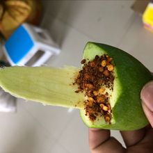 现摘现zt广西生吃青sc南脆酸芒生吃(小)象牙芒5斤包邮