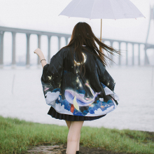 漫衣格zu创鲲经典振ai羽织日系男女开衫春夏防晒外套动漫和服