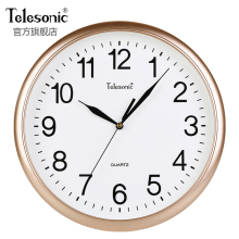 TELzxSONICbx星静音挂钟客厅简约时尚卧室餐厅会议室现代石英钟