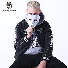 Eblzyshungkm伊潮牌情侣男式落肩夹棉保暖棉服上衣棒球外套