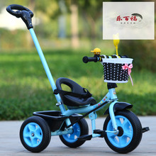 1 2zy3 4岁儿km子脚踩三轮车宝宝手推车(小)孩子自行车可骑玩具