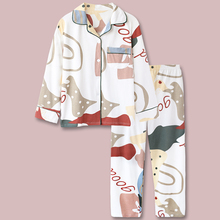 设计师zz!日式inww约花卉纯棉男女士秋冬韩款家居服
